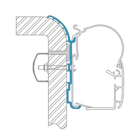 DOMETIC - ADAPTER PW-BUERSTNER RND-3.5M