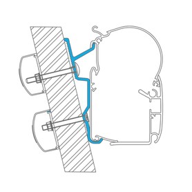 DOMETIC - ADAPTER PW-DUCATO H2 ROOF-2PCS