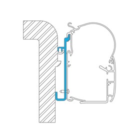 DOMETIC - ADAPTER PW-RAPIDO 7+8+9-4M