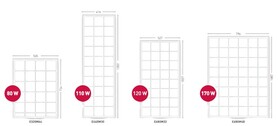 E320M64 black solar module E320M64 black, MC4, 80W - Thumbnail